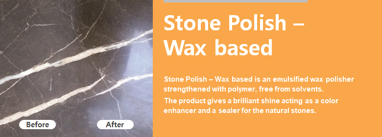 ConfiAd® Stone Polish – Wax based is an emulsified wax polisher strengthened with polymer, free from solvents.
The product gives a brilliant shine acting as a color enhancer and a sealer for the natural stones.